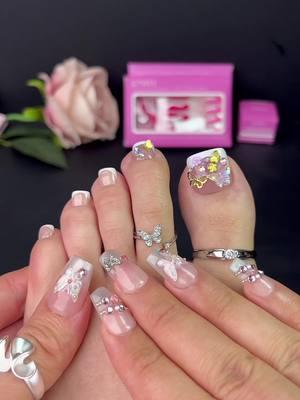 Step into the future with our dazzling rhinestone and butterfly nail designs, crafted to empower your confidence and embrace your true self. 💎🦋💅 #nails #makarttnails #solidnailglue #gluegelnails #nail #pressonnails #strongnails#gelnails #gelnailart #Summer #vacation #biabtoes#frenchtipnails #frenchtiptoes #valentinesnails #valentinesnailsideas#pedicure#nailart #pedi#fyp #satisfyingthings #toenails #ingrowntoenail #toenailcleaning #pedicuretools #pedicure #toenailart #toenailart♥ #biabtoes #gelnails #gelnail #gelnailart #geltoes #nailsartvideos #nailtutorial #nailtutorials #nailvideos #nailvideos #nailart #fyp #fypシ #foryou#nails💅🏻 #pressonnails 