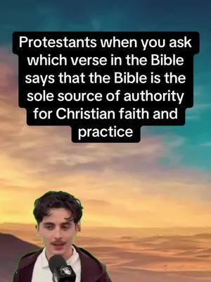 Sola Scriptura fails its own test #catholic #traditionalcatholic #sspx #christianity #christiantiktok #theologytiktok #christiantheology #catholictiktok #orthodoxchristian #orthodoxchristianity #christian #protestant #latinmass #bible #sedevacantism #sedevacante