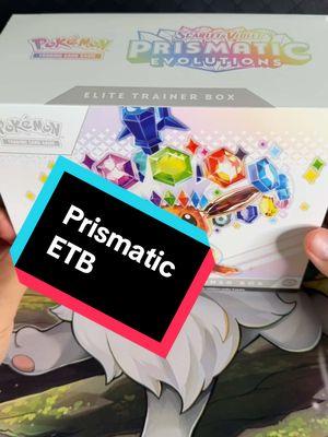 I Revealed The Brand New Prismatic Evolutions Elite Trainer Box! #prismaticevolutions #pokemon #firstlook #pokemoncards #opening #reaction #eevee #new #poke_ballers 