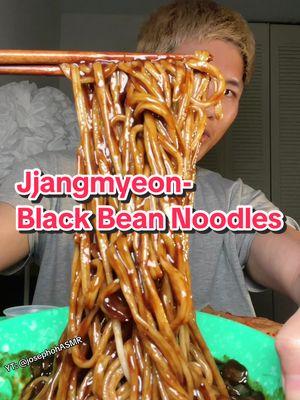 Been craving these kind of Noods so BAD 😩 Jjangmyeon- Black Bean Noodles 🇰🇷🍜 All my socials are link to my Bio!  #blackbeannoodles #jjajangmyeon #noodles #kimchi #koreanfood #fyp #foryoupage #fypシ゚viral #mukbang #asmr #eatingshow #eatingasmr #asmrfood #asmreating #eatingsounds #crunchyasmr #satisfyingsounds 