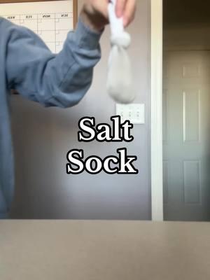 The heated salt sock. Reduces inflammation Promote blood circulation  Soothes discomfort  Can help draw fluid from ears and sinus . . . #homestead #homemade #homegrown #canningandpreserving #naturalremedies #earaches #soremuscles #remedy 