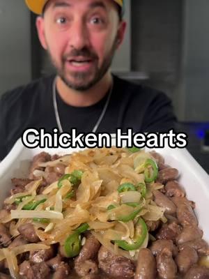 Sautéed chicken hearts! Packed with nutrients! What do you like better hearts or liver? #chefarazada #abowww #armenianchef #chicken #chickenhearts #hearts #chickenliver #EasyRecipe 