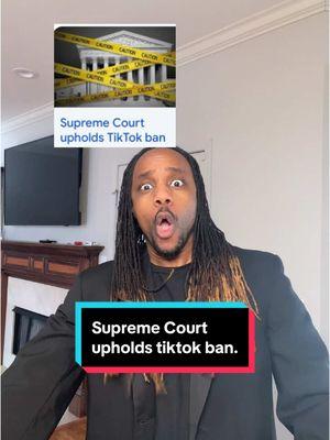 The Supreme Court has just upheld the TikTok band. The app will go dark on Sunday. We are faithandbishop2 on YT. Link in bio for those that want to continue to support our content. My final TT live will be tonight at 8:30pm CST.  Thank you all and goodbye to those that have decided not to follow us to our new channel.  Thank you all for an amazing 3 years! #supremecourt #supremecourtdecision #tiktokdark #tiktokbanupdate #faithandbishop2  