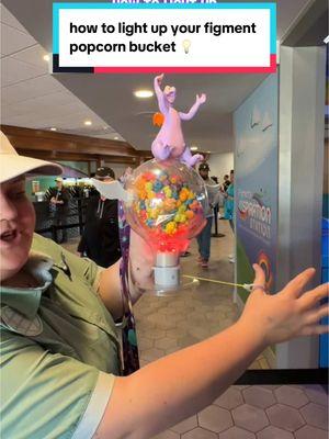 Did you grab your bucket yet? 🍿💡🌈 #disneyparks #festivalofthearts #figmentpopcornbucket #epcot #figment #artfulepcot 