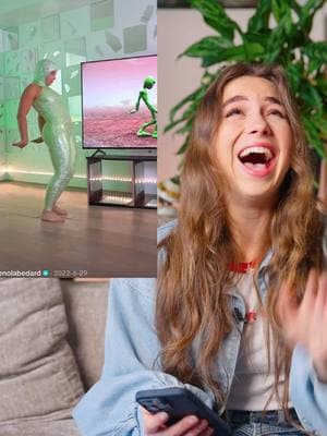 I had to react to the most hilarious video I made ahaha Who remembers???? Full video on my YouTube channel #react #reaction #behindthescene #dametucosita 