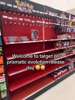 How target prismatic evolution release day went.. squatting flies 😂 #pokemon #prismaticevolutions #target #releaseday 