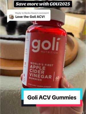 Replying to @Becks Davis Goli ACV Apple vinegar gummies are so yummy! #goli #acv #applevinegar #gummies 