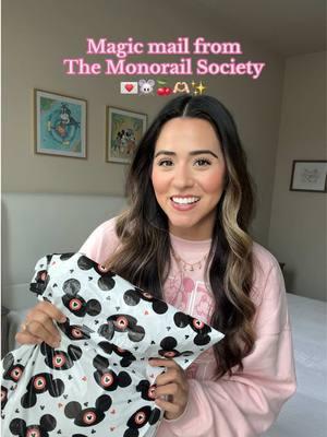 Thank you so much @The Monorail Society I cant wait to style everything and wear to Disney!! 💌🐭🍒🫶🏻✨code: Andrea15 #disney #disneyworld #disneycreator #disneysmallshop #disneyunboxing #disneymagicmail #magicmail #disneylocal #disneygirlie #disneyinspo #disneystyle #disneymerchfinds 