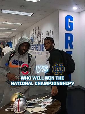 Ohio State vs. Notre Dame... who ya got? 🏈🏆 #DetroitLions #NFL 