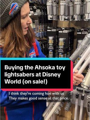 They’re my first plastic #lightsabers and they’ll be a perfect lightweight for hanging on my #ahsoka belt! 😍 #ahsokatanocosplay #disneyparks 