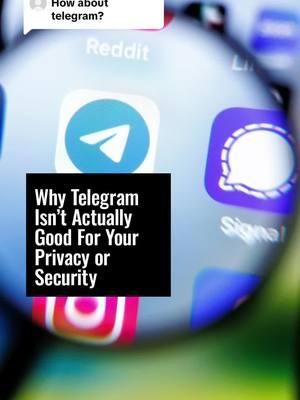 Replying to @user6101249186224  After our first #YourSecurity video with Andrew Couts, WIRED’s Senior Editor of Security & Investigations, we got a ton of questions and comments about Telegram’s privacy and security. Is it an end-to-end encrypted tool? Can others see your messages? Can the government or law enforcement access your data on the messaging app? Andrew goes in on why the best thing about Telegram is that it looks to be eroding away. Have a question about passwords? What about other online security tips? Ask us in the comments and we’ll try to get back to you with answers. #socialoriginal #telegram 