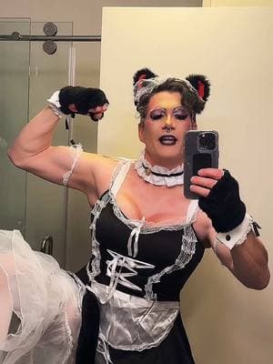 Replying to @Self-Care Bear Liam #MissKitty #maiduniform #Maid #nonBinary #CatGirl 