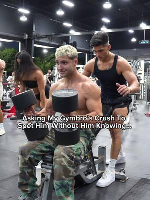 Asking my Gymbro’s crush to spot him without him knowing 🥲 Just reposting my gold era  #tiktokban #fitness #trend #trending #gymcrush #gymhumor #funny #funnyvideo #fun 