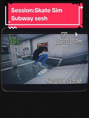 Session:Skate Sim Subway sesh! #Skateboarding #skateboard #drafts #draftsvideo #fyp #foryou #sessionmaps #sessionskateclips #sessionskatesimulator #session #seasionskatesim 