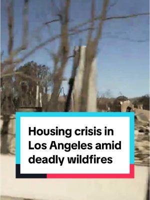 “This is a housing crisis on top of a housing crisis”: Before the deadly wildfires destroyed more than 12,000 structures, there was a housing crisis in Los Angeles. The city needed to build 450,000 affordable housing units to meet demand. Now, some landlords are jacking up rent prices, despite there being laws in place that prevent increases of a certain amount in emergency situations. #la #losangeles #rent #realestate #eatonfire #palisadesfire #altadena 