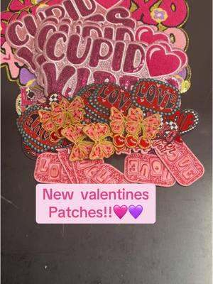 New Valentines Patches ready for your awesomeness!! #patches #patch #chenille #truckerhat #hats #hatparty #valentines #ValentinesDay #Love #cupid #crafttok #tshirt #tshirtbusiness #SmallBusiness #chenillepatches #ironon #cricut #heattransfer #vinly #dtf #crafts #crafty #craftstore #mckinneytx #dallas #texas #womenownedbusiness 