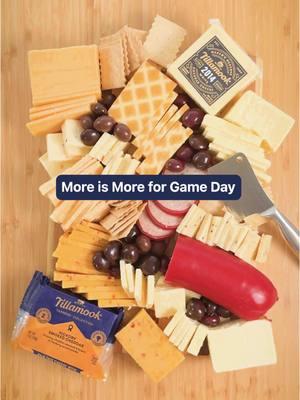 This game day, be the host with the most flavor. Which cheese are you drafting first? Link in bio to grab a winning game day bundle from our online shop.   #Tillamook #TillamookCheese #gameday #charcuterie #charcuterieboard #cheeseboard 