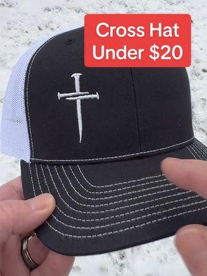 Awesome Christian cross trucker hat #jesus #christian #hat #cross #faith #faithoverfear #midwest #bluecollarwife #bluecollarhusband #trucker #truckerlife #truckerhat #fyp #worthabuck 