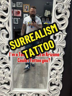 Hi I’m a Tattoo Artist from Arizona! Could I tattoo you? Check out her surrealism portrait tattoo! This is the 4th session to her sleeve.  We did split the inside of the arm into two sessions  The portrait is fully healed.  I’m excited how it’s turning out.    ________________________ #tattoo #tattoos #arizonatattooartist #tattooartist 