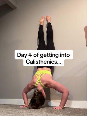 Day 4 got me feeling weak😭 #calisthenics #handstand #lsit #beginnercalisthenics 