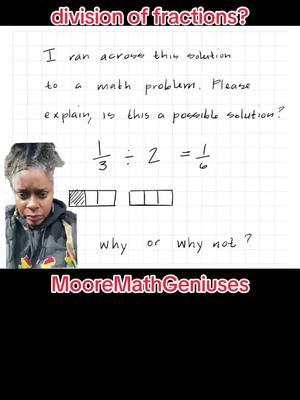 Do you know how to MODEL division of fractions? Having a conceptual understanding of fractions is more important than the algorithm! #MooreMathGeniuses #Math #EdPost #Fractions @Ed Post 