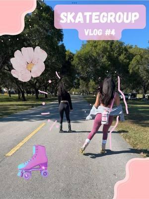 Vlog #4 ! The very first day for Skate Group 🛼 I got together 2 friends to join my skate group & it was a successful day🩷 Feel free to DM me if you'd like to join our next adventure :) #rollerskating #rollerbladding #adventure #parkday #Vlog #athletic