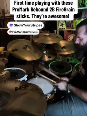 Snag you some of these @ProMark Drumsticks Rebound 2B FireGrain #drumsticks. They have the durability of oak, but the feel of hickory. Really great sticks! #showyourstripes #promark 