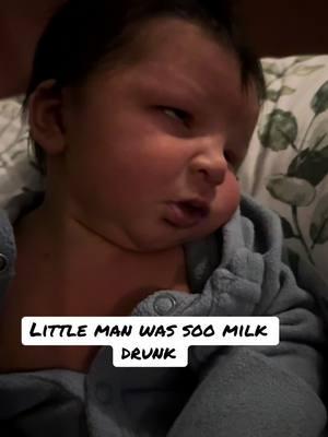 He’s a happy boy #milkdrunk #twodadfamily #newborn 