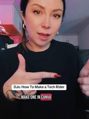 How to create a tech rider for DJs #dj #howtodj #djtips #djs #djtiktok 