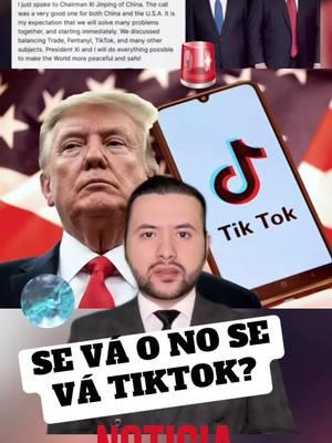 Presidente electo Donald Trump y el presidente de China Xi Jinpin hablan sobre negociación de Tik Tok en EEUU#adiostiktok #tiktokenusa #baneodetiktok #nomastiktok #datosinteresantes #jokerinformativo #carloseduardoespina #luissinfiltro #yesmanigomez #benjaminzamora 