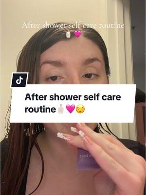 After shower self care routine🧴🩷 #aftershowerroutine #selfcareroutine #SelfCare #aftershower 