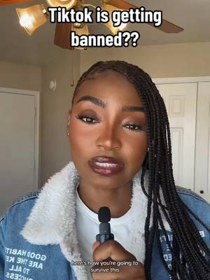 Tiktok getting banned?? How to survive as a content creator or online business owner 1. ﻿﻿﻿You do not own your social media follower 2. ﻿﻿﻿Get your follower over to Instagram or YouTube  3. ﻿﻿﻿Get your followers to your email list • Comment "Blueprint" below, and I'll send you my strategy • • •  #browngirlbloggers #womeninbusiness #brandstrategy #blkcreatives #creativeentrepreneur #beyourownboss #contentmarketing #socialmediastrategy #digitalproducts #digitalproductsforbeginners #travelblogger #contentcreator