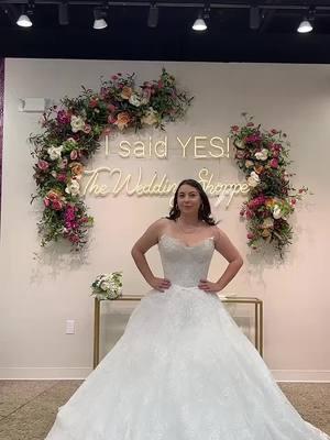 Spotlight on our newest designer, Estee! 💖 Are you team Willow with her sleek Italian crepe and enchanting Chantilly illusion back, or do you adore Francine's traditional lace ballgown charm? 😍 Say YES to your couture wedding dress at The Wedding Shoppe! 💫 #coutureweddingdress #estee #designerweddingdress #yestothedress #metrodetroit #michiganbride