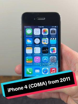 Remember the iPhone 4 (CDMA) from 2011? This was the first iPhone available for Verizon and Sprint.  #apple #iphone #iphone4 #cdma #verizon #sprint #2011 #retro #vintage #tech #techtok #ianstech #fyp #CapCut 