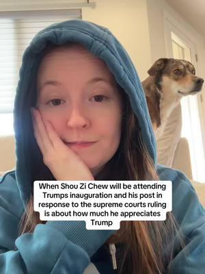 Anyone else find it sus that all of a sudden Shou Zi Chew and Trump are besties working together to save TikTok? It feels like they are trying to get us to like the orange man…. #tiktokban #usgoverment #shouzichew 