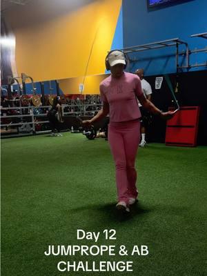 Pretty in pink  💪🏾 ##roeyjumps##75hard##75hardchallenge##backpain##jumpropechallenge##abchallenge##fitgrandma##prettyinpink##lowerbackpainrelief##jumprope##jumpropetricks##jumpropejourney##fridayvibes