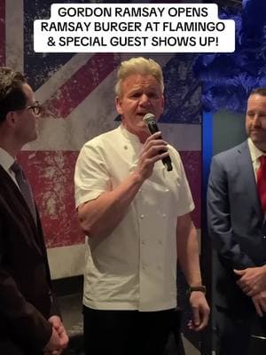 @Flamingo Las Vegas Grand Opening of @Gordon Ramsay Burger 🍔 #lasvegas #gordonramsay #gordonramsayofficial #burger 