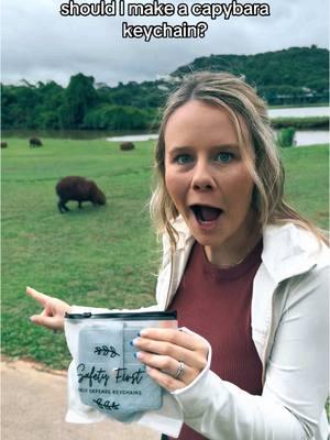 Should I make a capybara keychain?👇🏻 Such a fun day! #fyp #fypシ #fypシ゚viral #capybara #shocked #speechless #brazil 