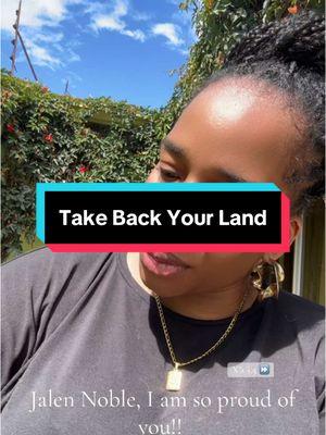 I’m encouraging you to stop following the crowd and take back your land!!!! #fyp #jalennoble #fy 