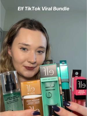 I love elf products and have been obsessed with so many of their amazing products this year! This bundle cannot be beat and I’m so glad I got to try some different products! @elfcosmetics #elfmakeup #elflipoil #elfpowergripprimer #elfsettingspray #mascara #bronzingdrops #viralmakeup #elfviralproducts #tiktokshopexclusive #tiktokbundle #elfbundle #makeupessentials   - Gone-viral products: the bundle includes 5 elf tiktok viral products - a makeup bundle of elf's most talked about makeup products - Inclusive makeup set: Features lip oil, bronzing drops, mascara, setting spray, and primer for a complete look - Cruelty-free and vegan & Fair Trade Certified