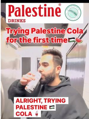 Trying Palestine🇵🇸 Cola🥤 for the first time‼️ 100% PROFITS GOES TO PALESTINE! @Shaheen Food Distribution LLC @tastewithbashar  #fyp #cocacola #foryou #foodies #palestinecola #halalfood #soda #palestine #cola #inshallahviral #worldstarislam #islamworldstar 