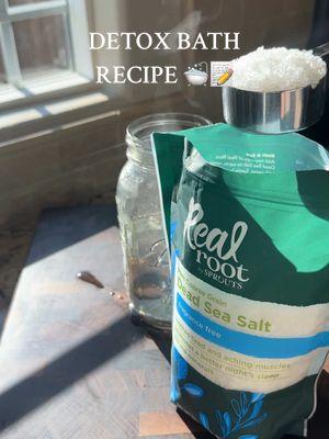 viral detox bath details: 1/4c epsom salt 1/4c sea salt 2 cups hot water (mix with salts to dissolve) 1/4c bentonite clay (mix with water into paste. don't use any metal) 1/4c baking soda 1/3c ACV 10 drops any essential oil *drink lots of water and have electrolytes* Soak for 20 mins #detox #detoxbath #detoxbathrecipe #detoxbaths #detoxsoak #epsomsaltbath #epsomsalt #epsomsaltsoak #bentoniteclaydetox #bentoniteclay #fluseason #coldandfluremedies #coldandfluseason #fyp #SelfCare @Sprouts Farmers Market @Moon Juice @VOLUSPA @HYDROJUG