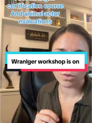 Wrangler certification coming to the global pet expo! If youre on the waitlist @PetsOnQ youll get the information first #animalactor #wrangler #animaltrainer #Inverted 