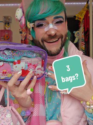 Replying to @sharkig  Why do I wear 3 different bags? #bags #decora #fairykei #jfashion #harajukufashion #kawaiifashion 