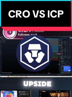 CRO vs ICP thoughts #icp #cro #cronos #icpcoin #charts #coins #crypto #thisvsthat #bitcoin #fyp #forgou #foryou #foryouoage 