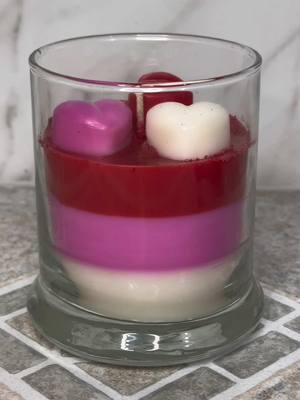 Valentine’s themed candle #candle #candlemaking #candlemaker #valentines #ValentinesDay #valentinesdaygift #valentinescandle #Love #heart 