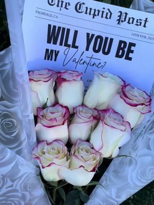 Sample arrangement is available for pick-up at a reduced price! You can also place your order now for a future date and choose different rose colors to suit your preference. #palmdalecalifornia #thecupidpost #willyoubemyvalentine 