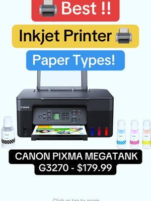 Replying to @🫧Madi 🫧 Replying to @🫧Madi 🫧 These are some of my favorite papers to use with my Canon G3270! They have a variety of thicknesses, surface textures, transparencies, yet the G3270 has no issues handling any of them! I find that Canon printers are the best when using a wide variety of paper types! Also I have tried heat transfer paper, and water decal paper, which both worked great too! Everything is linked ❤️ #printer #bestprinter #printerrecommendations #paper #stickerpaper #shrinkplastic #shrinkplasticpaper #holographicstickers #stickerbusiness #jewelrybusiness #SmallBusiness #printing #beststickerpaper #fyp #foryou 