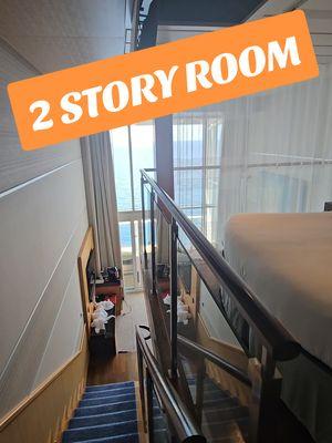 Royal caribbean oasis of the seas 2 story crown loft suite.  #rcl #royalcaribbean #crownloftsuite #oasisoftheseas #fyp #Suite