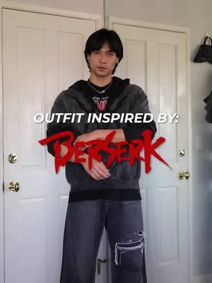 berserk inspired outfit fashion x anime back on the menu boys 😎🤟 outfit details: outer jacket: @rafsimons  inner jacket: @stussy  inner top: @misbhv  pants: @uniz.world  shoes: @zara  hat: @projectisr_official  jewelry: @rareromance @viviennewestwood  . . #berserk #berserkmanga #berserkanime #berserkedit #gutsberserk #baggyjeans #baggystyle #baggyclothes #animefashion #streetwearfashion  . . berserk outfit / berserk mens outfit / berserk fashion / guts inspired outfit / guts berserk outfit